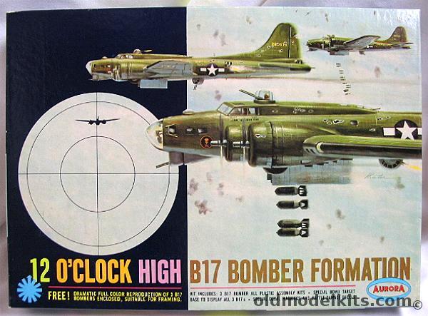 Aurora 1/156 12 O'Clock High B-17 Bomber Formation, 352-200 plastic model kit